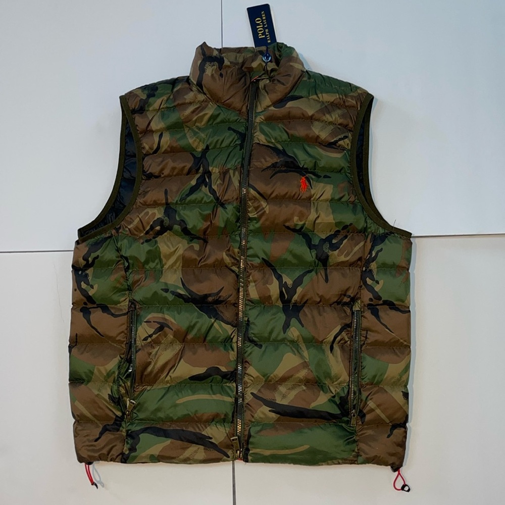 RALPH LAUREN POLO Camo Packable Down Vest - NWT